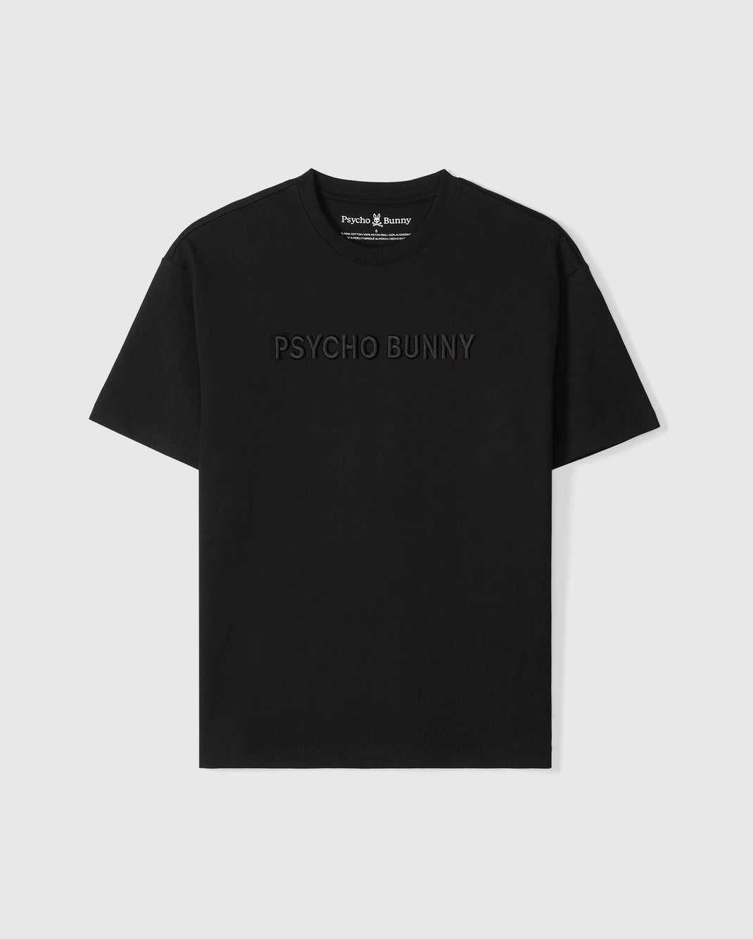 Tees Psycho Bunny Windcrest Heavy Weight Tee Noir Homme | AWM-21795781